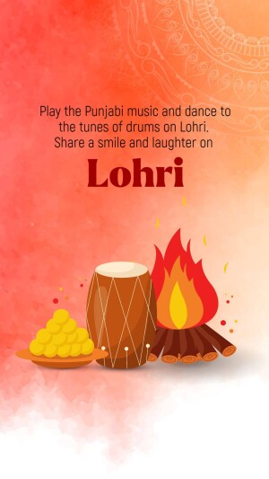 Happy Lohri hd images poster banner status and hd photos